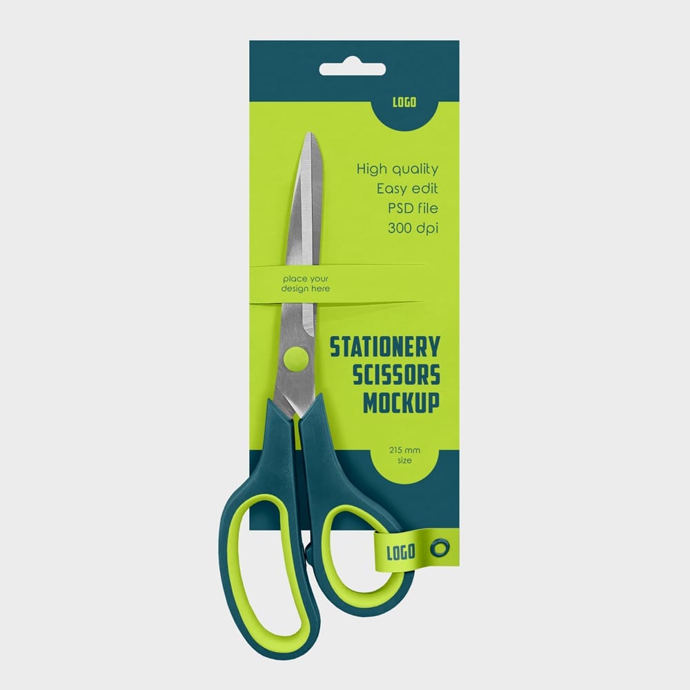 Free Scissors Mockup PSD