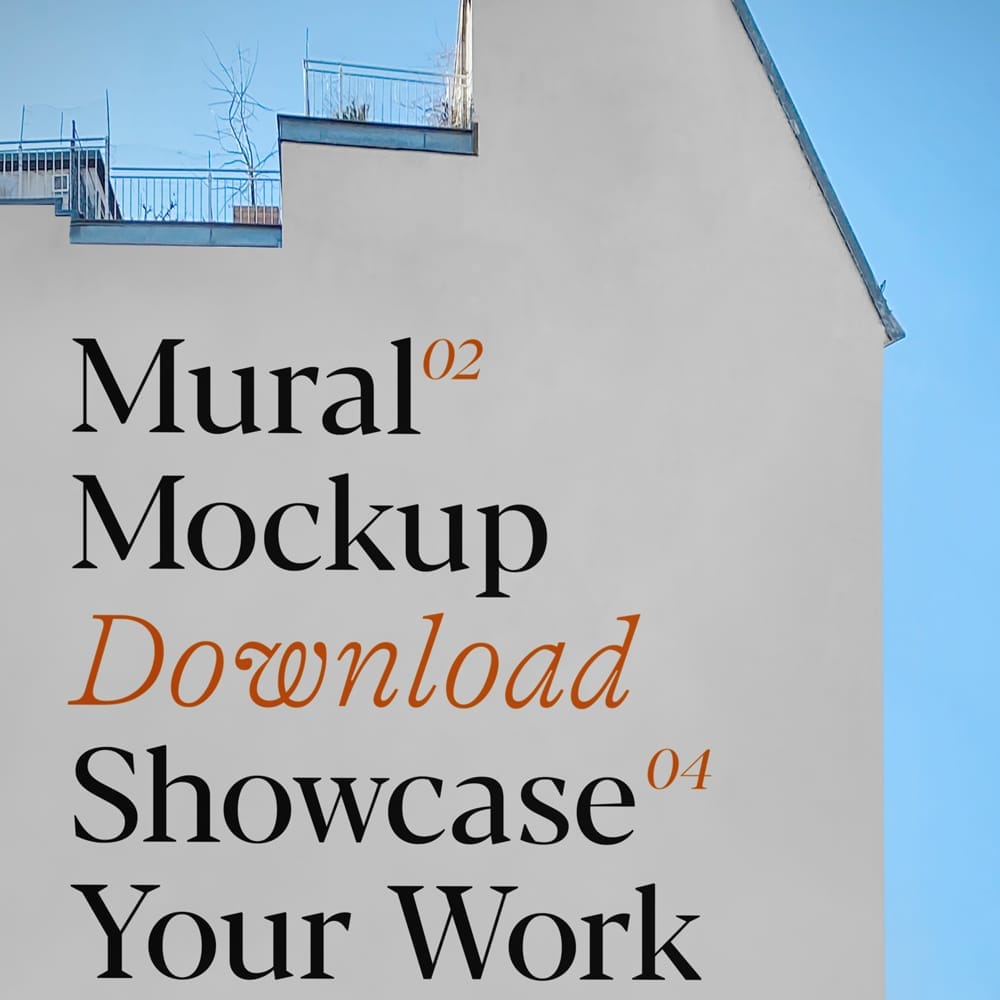 Free Street Mural Mockup PSD
