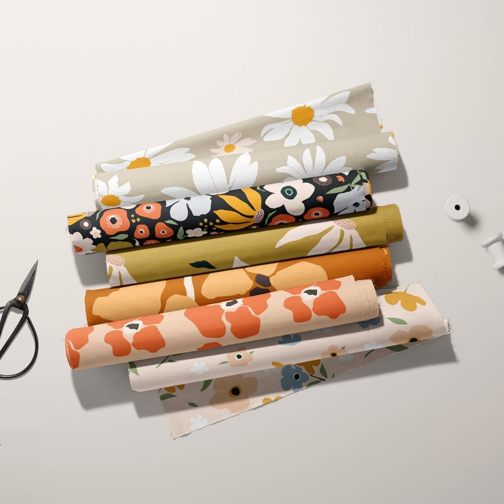 Free Versatile Fabric Rolls Mockup PSD