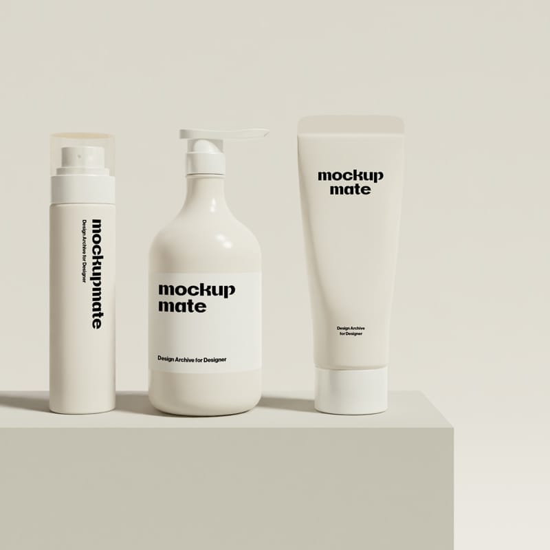 High-Quality Cosmetic Product Mockup Design PSD