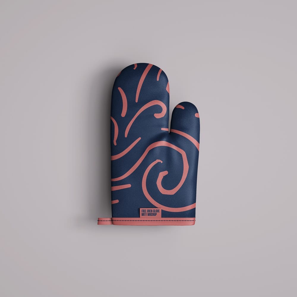 Oven Glove Mitt Mockup PSD