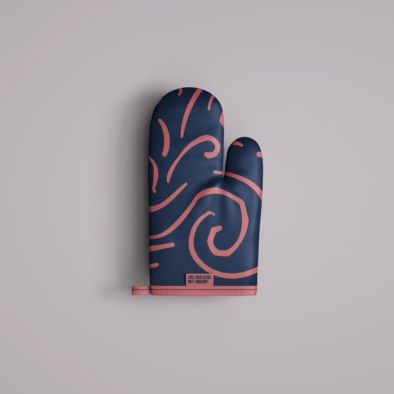 Oven Glove Mitt Mockup