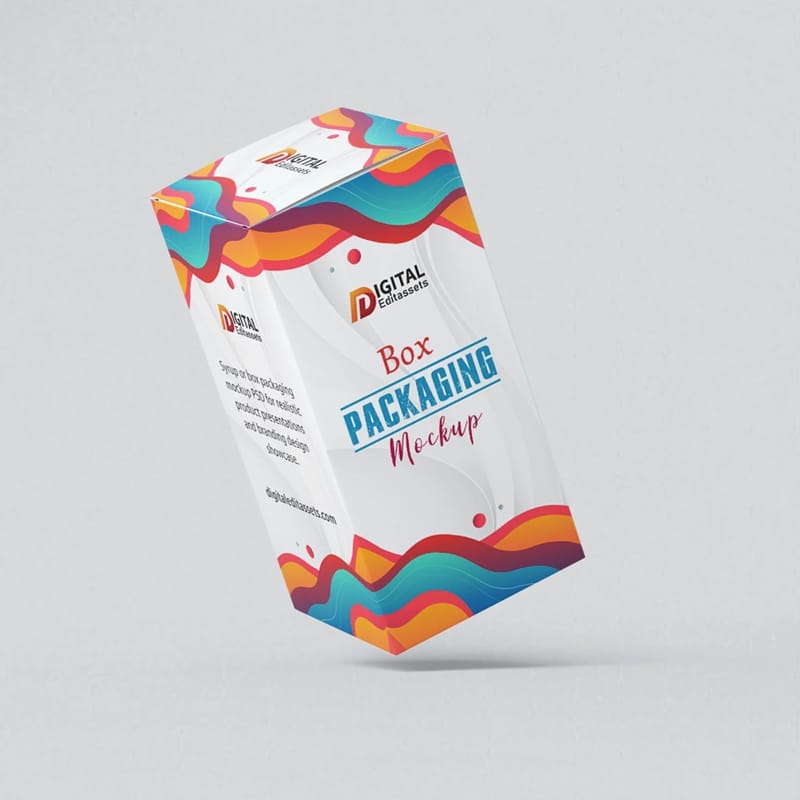 Pharmaceutical Packaging Box Mockup