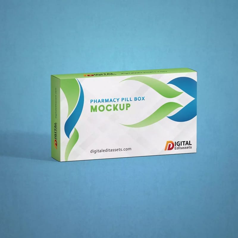 Pharmacy Pill Box Mockup