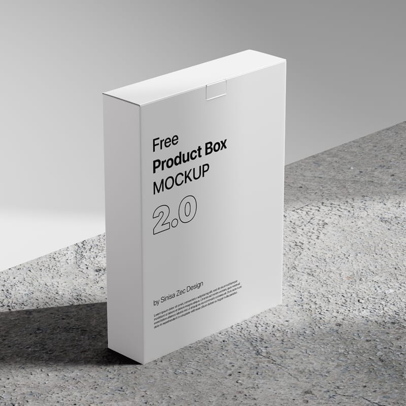 Product Box Mockup PSD