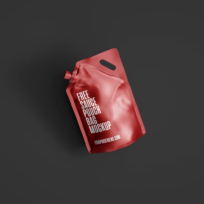 Sauce Pouch Bag Mockup PSD
