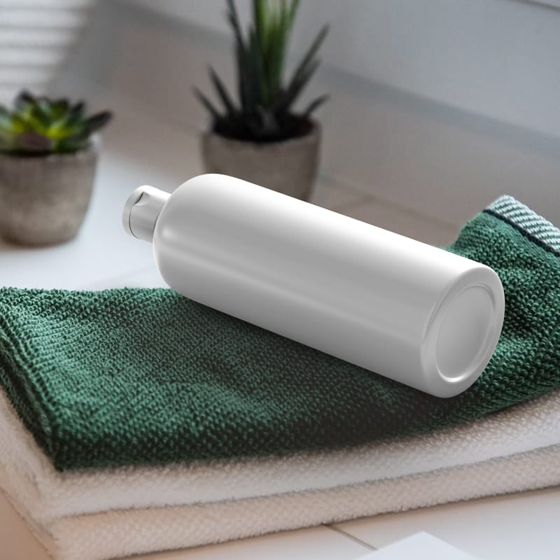 Shampoo Bottle Packaging Mockup PSD