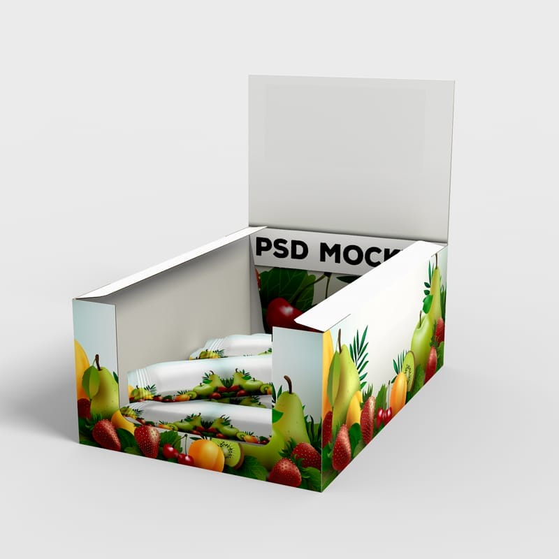 Shelf Box Packaging Mockup