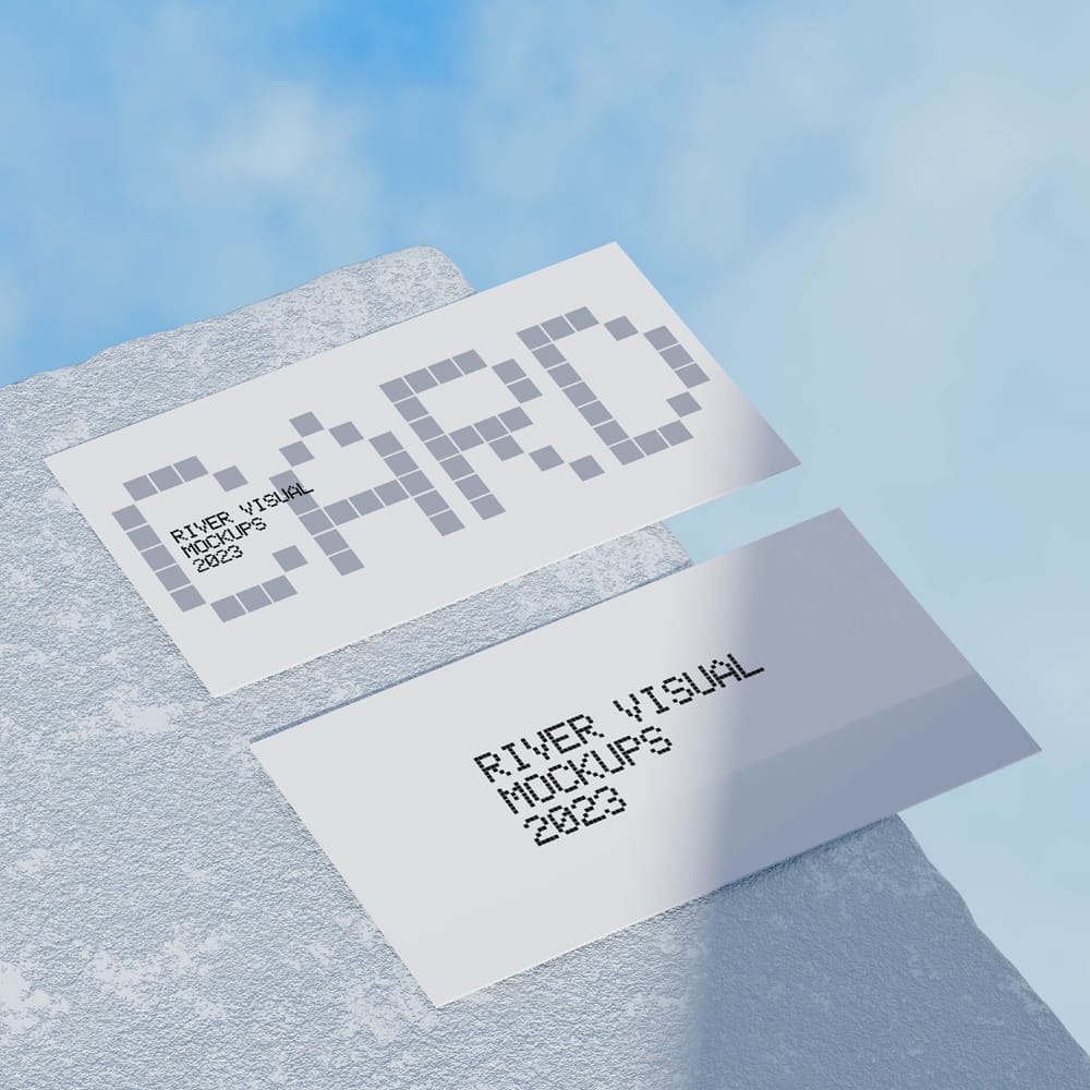 Skies Business Card Mockup PSD