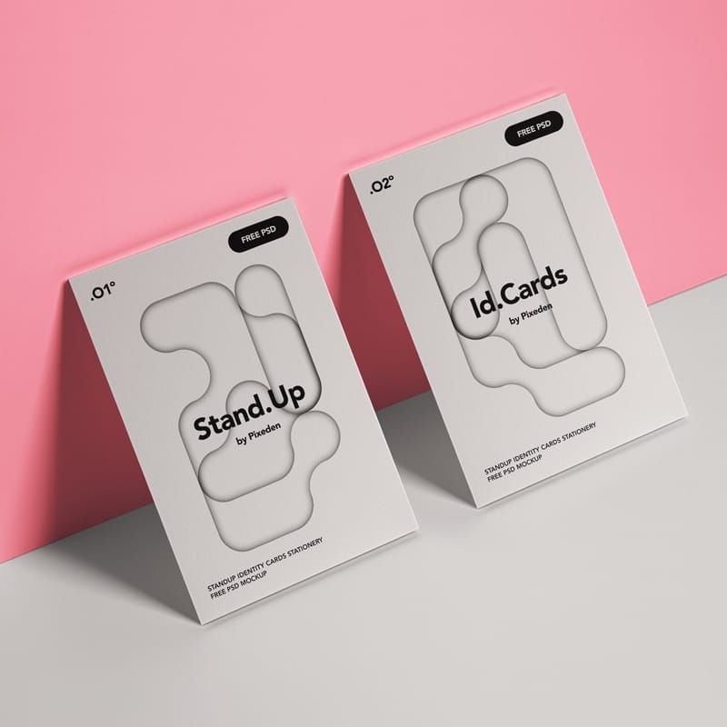 Stationery Identity Card Mockup PSD
