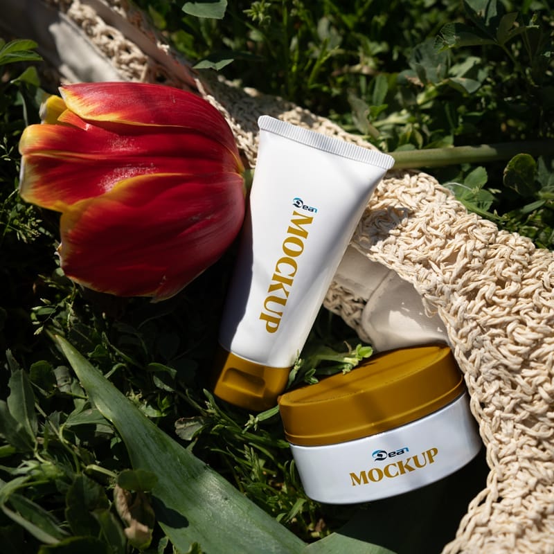 Tube and Cream Mockup PSD