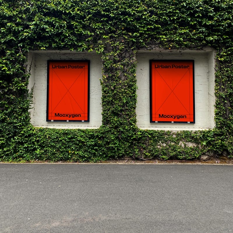 Urban Poster Mockup Template PSD