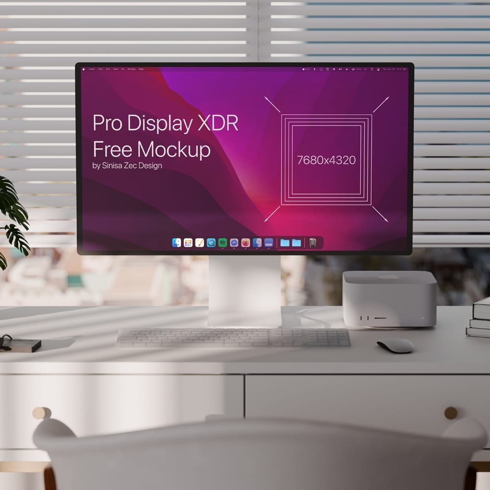 Apple Pro Display XDR Mockup Template PSD