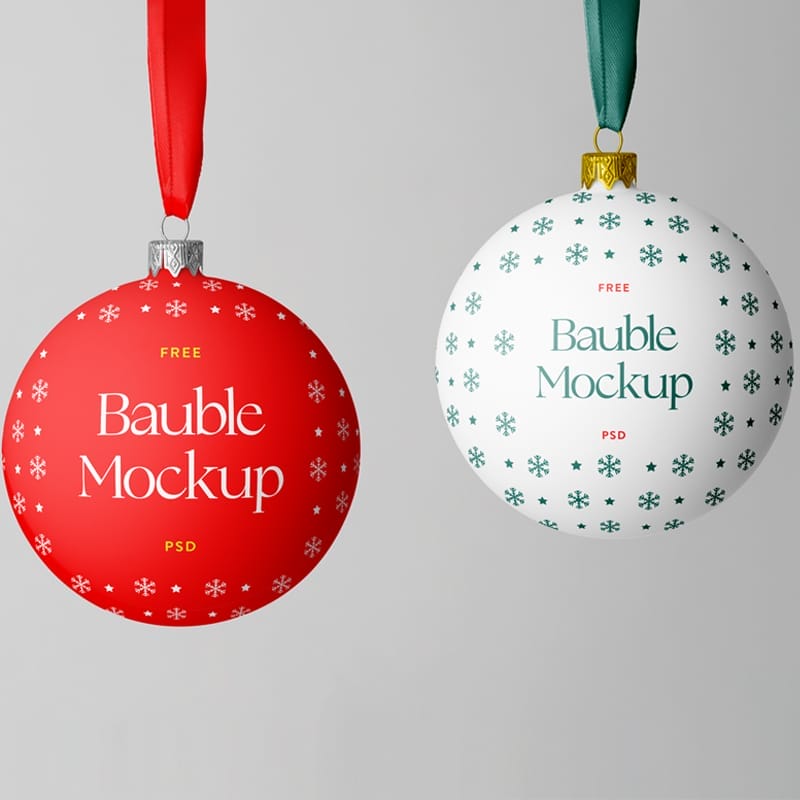 Bauble Mockup PSD