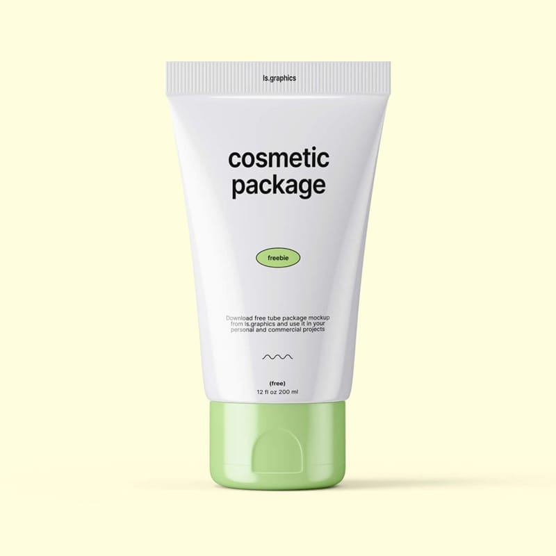 Cosmetic Tube Mockup PSD