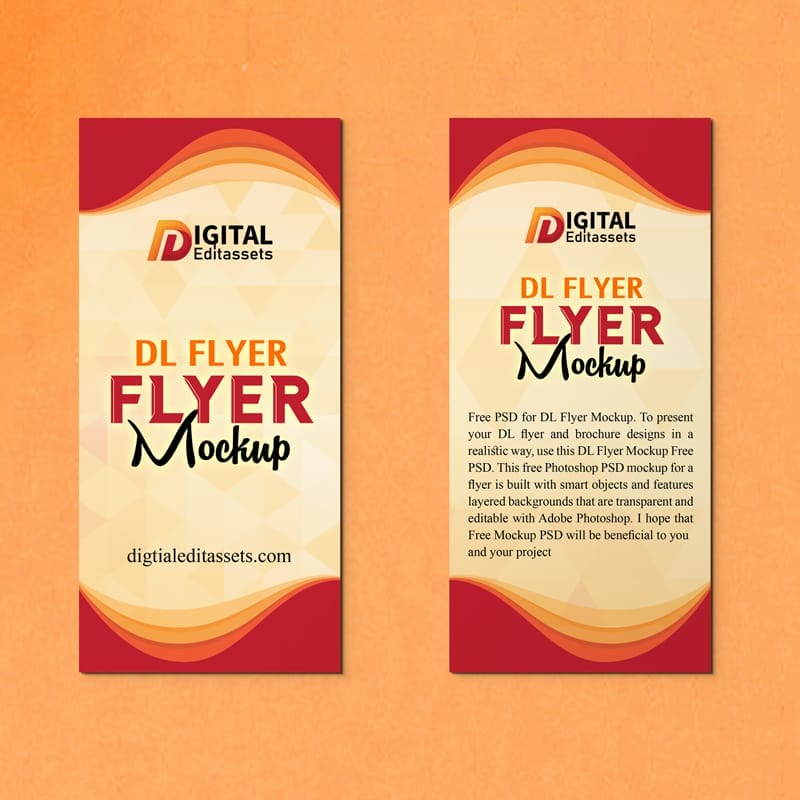 DL Flyer Mockup Template PSD