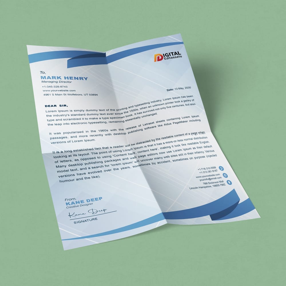 Free A4 Paper Mockup Template PSD