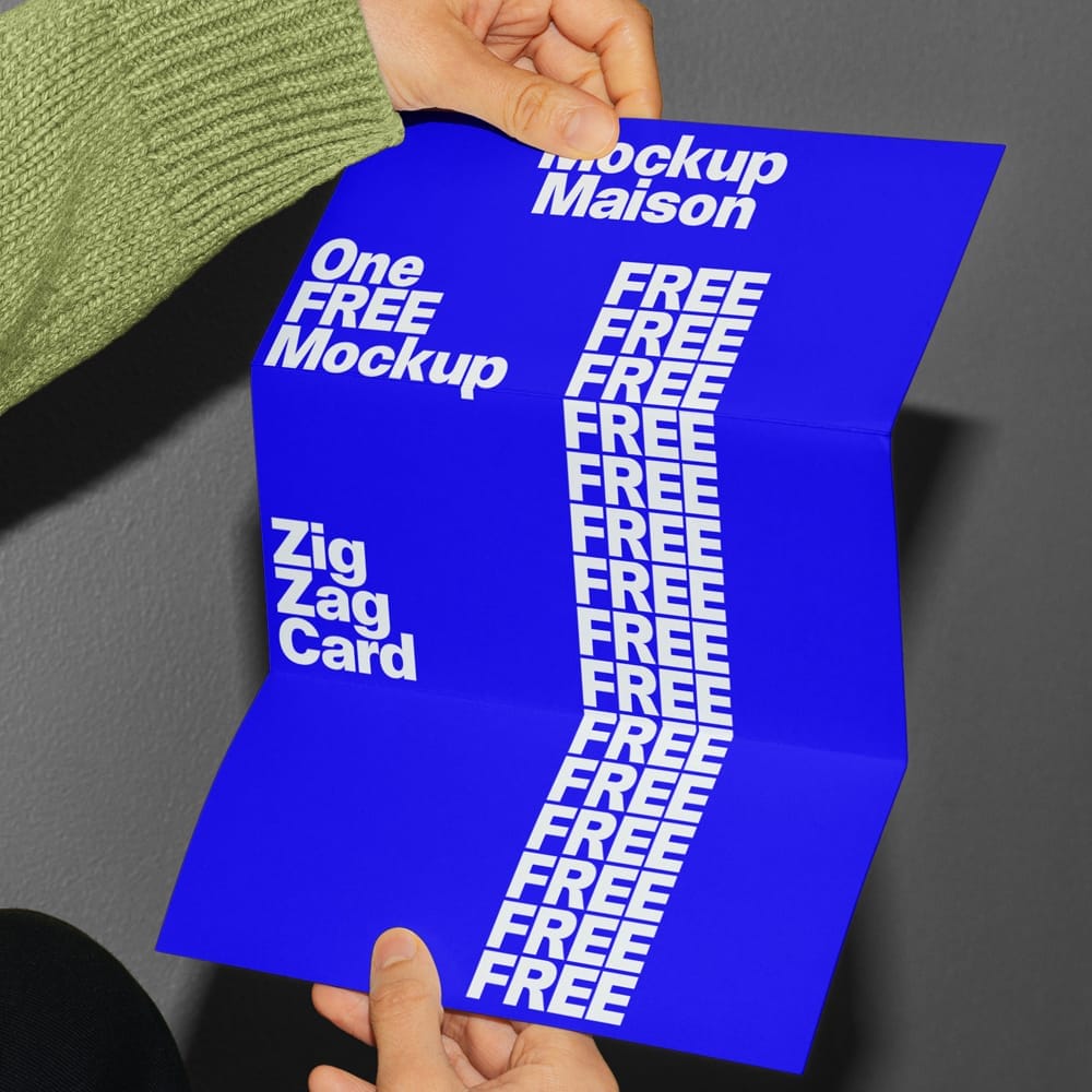 Free Card Mockup Template PSD