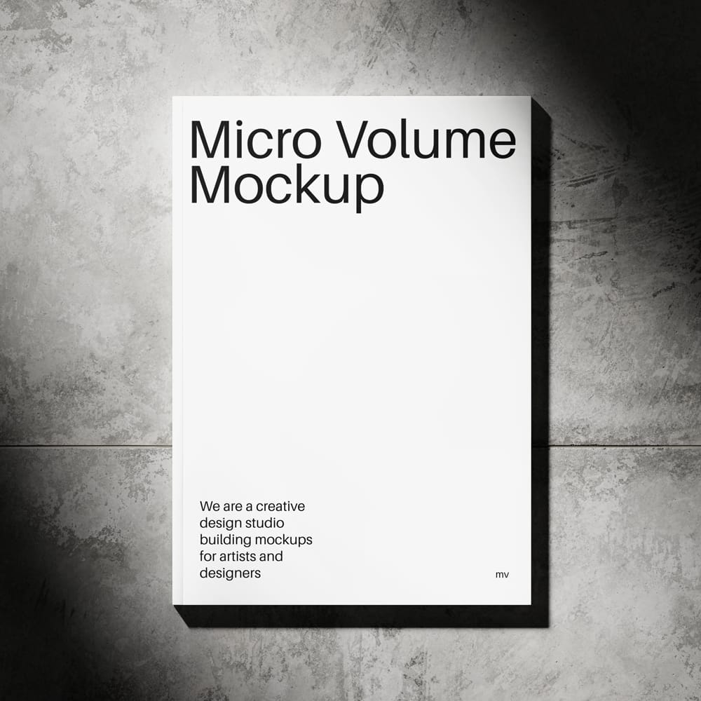 Free Dark Magazine Mockup PSD