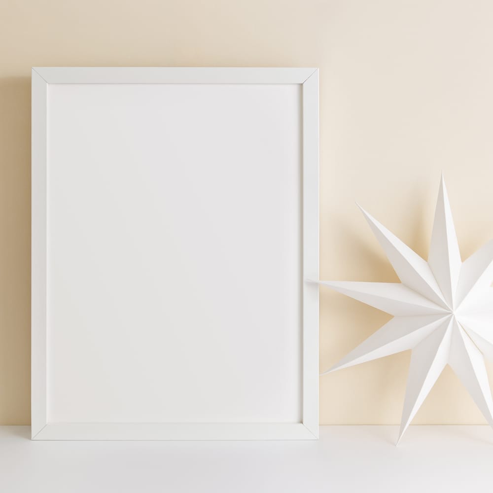 Free Festive Frame Mockup Template PSD
