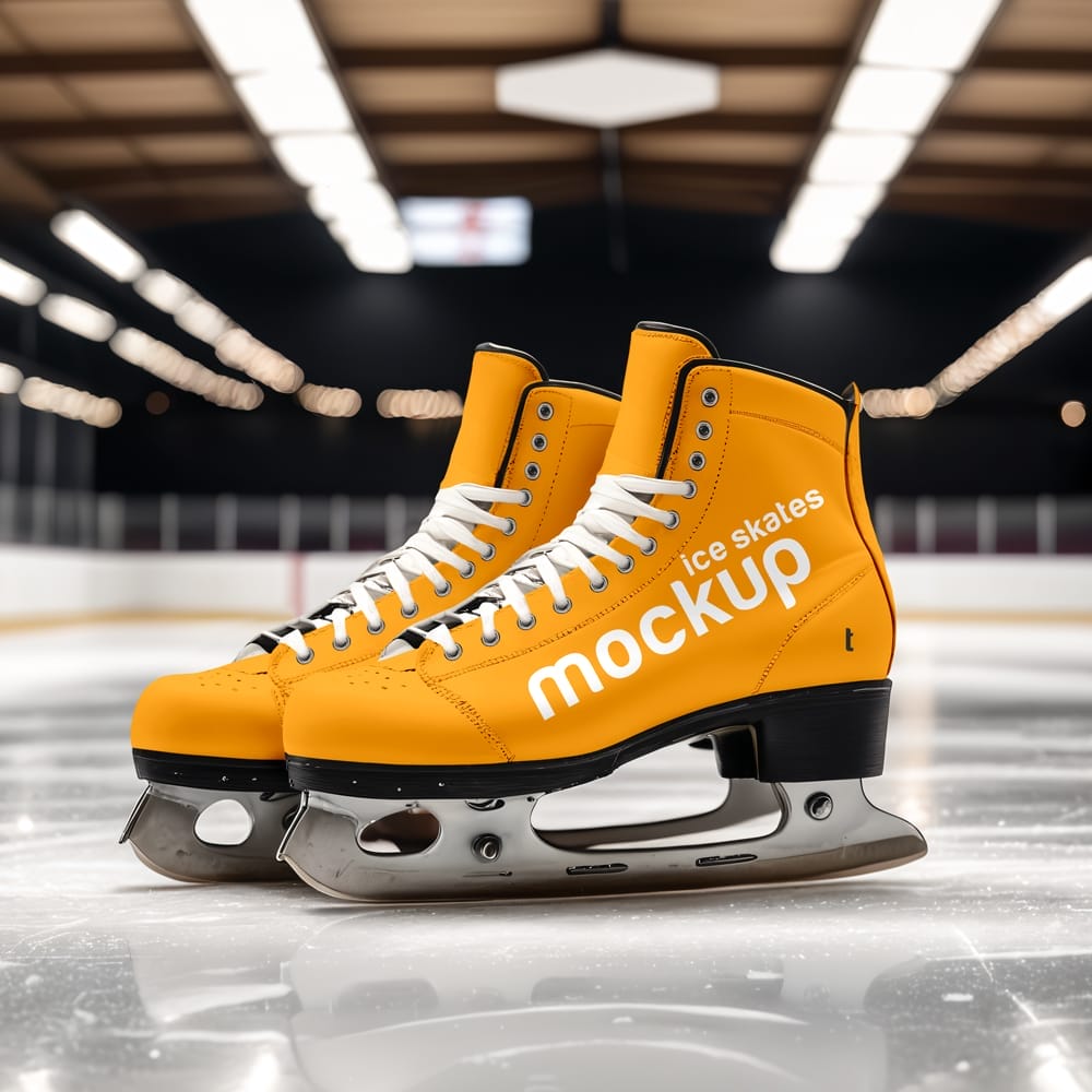 Free Ice Skates Mockup PSD