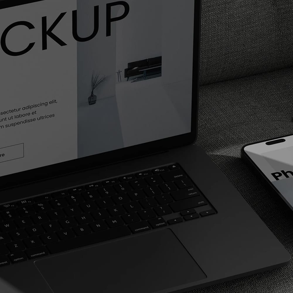 Free Laptop and Phone Mockups PSD