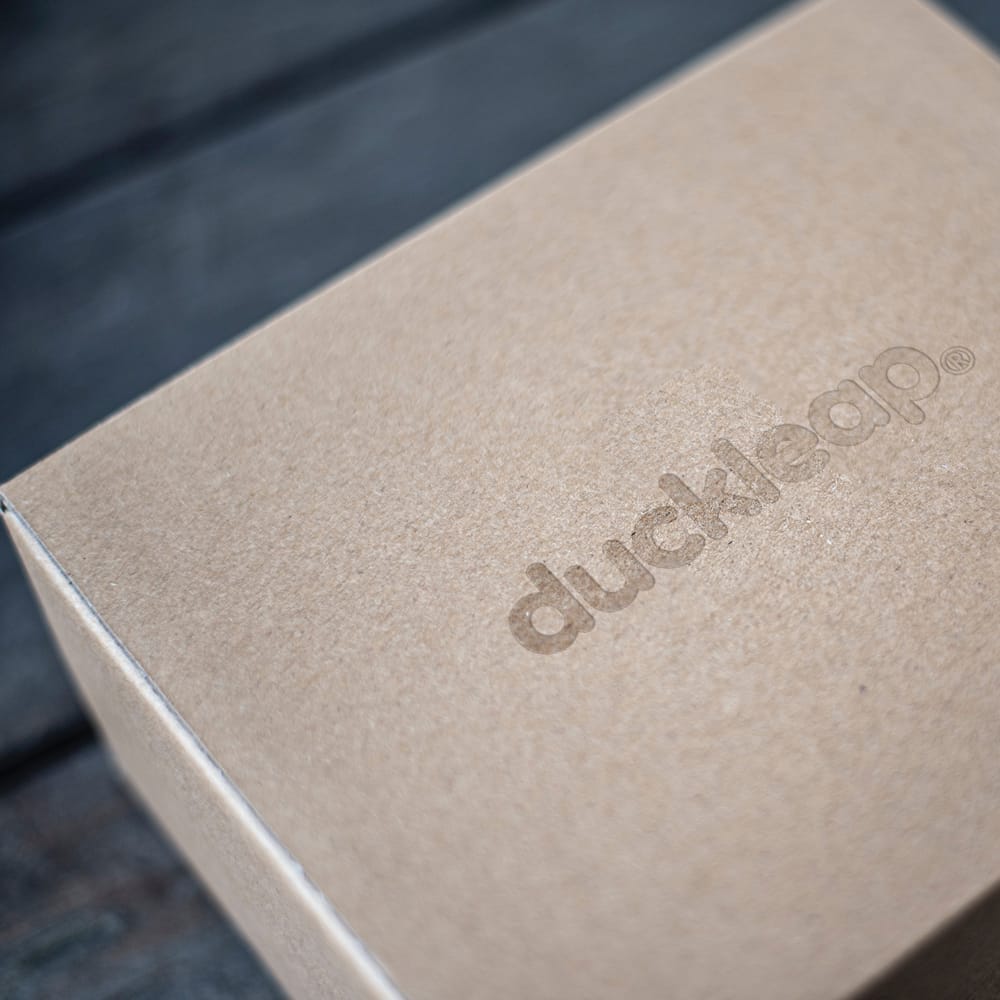Free Logo On a Cardboard Box Mockup PSD