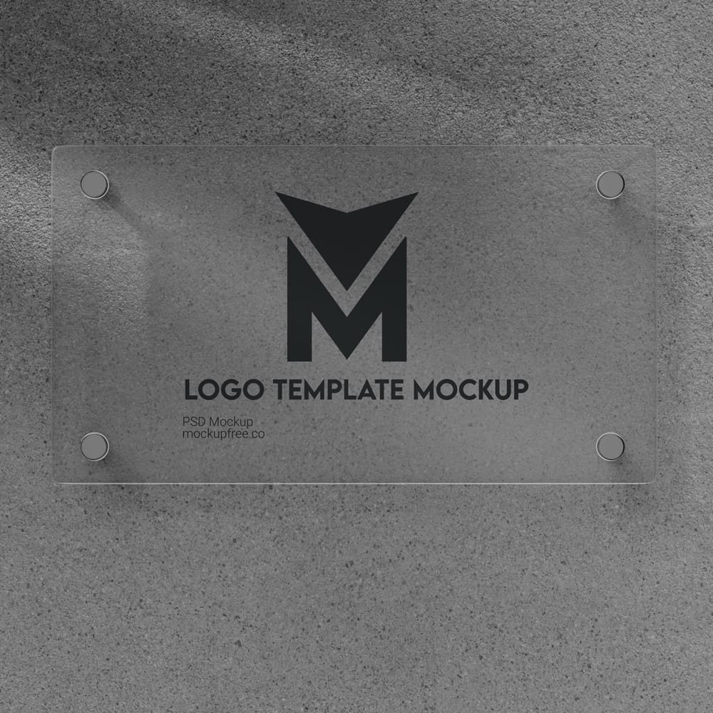 Free Logo Template Mockup PSD