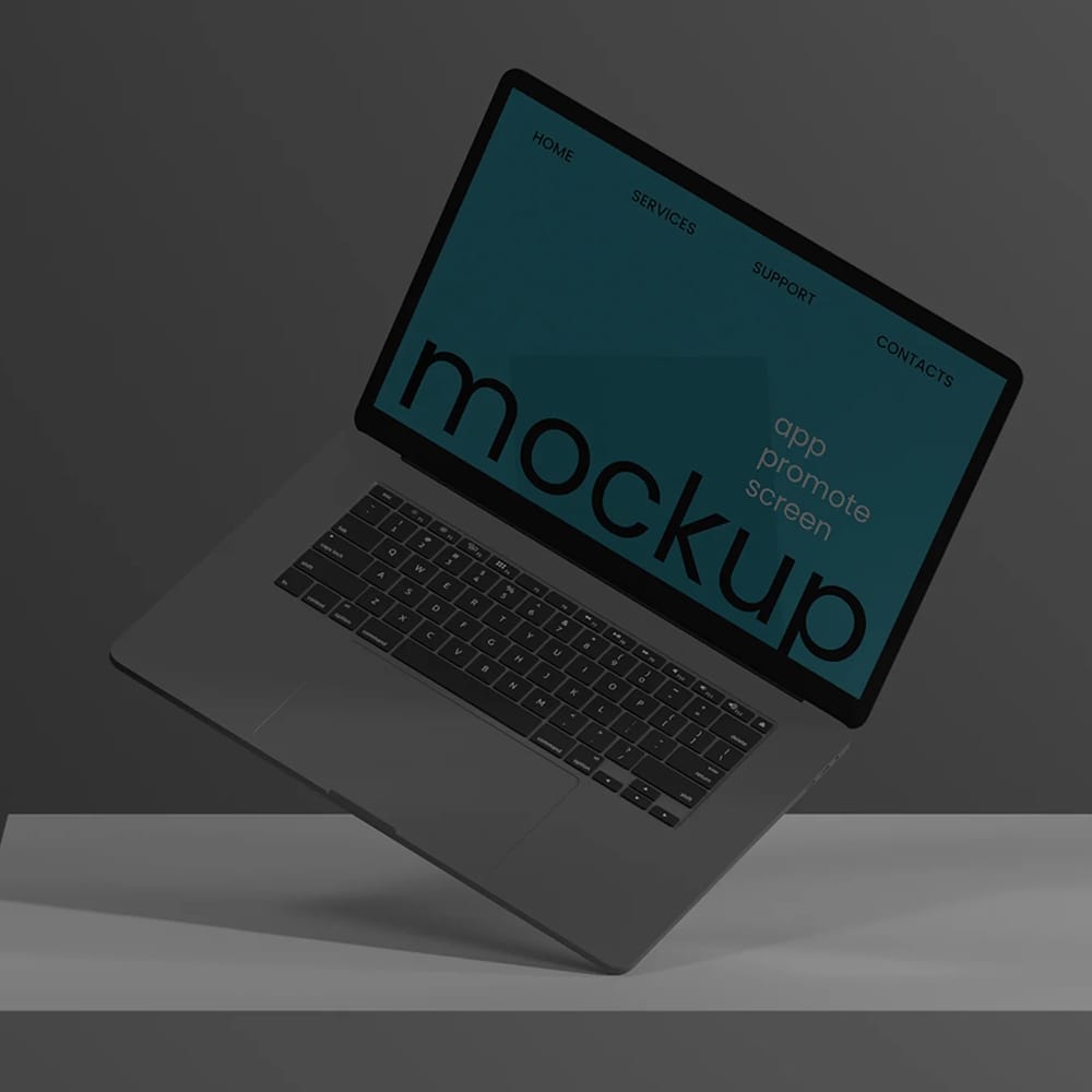 Free MacBook Laptop Mockup PSD