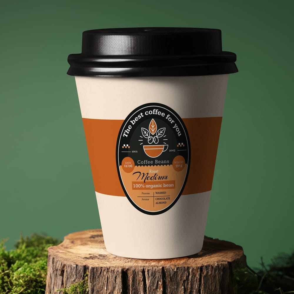 Free Paper Coffee Cup Mockup Design PSD