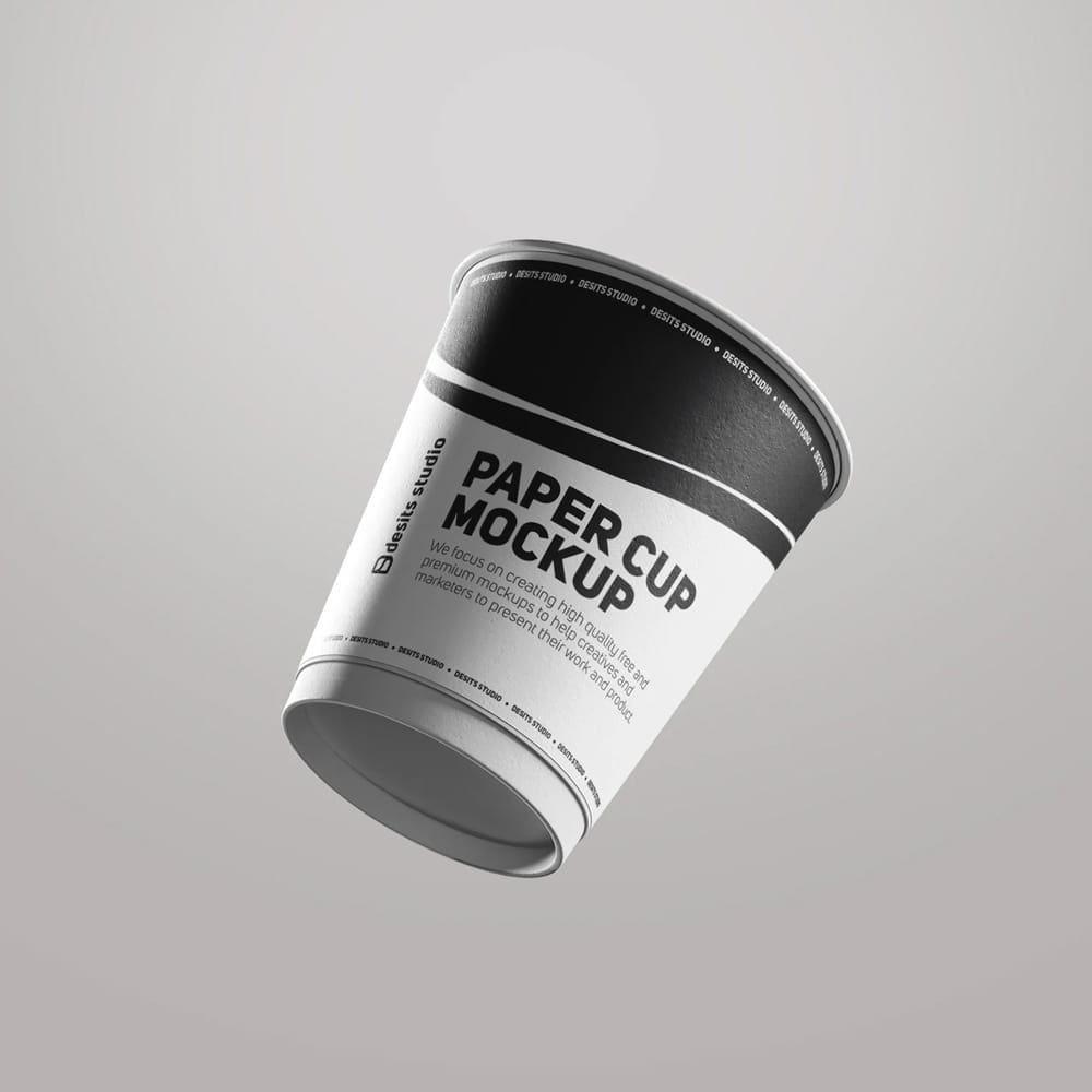 Free Paper Cup Mockup Template PSD