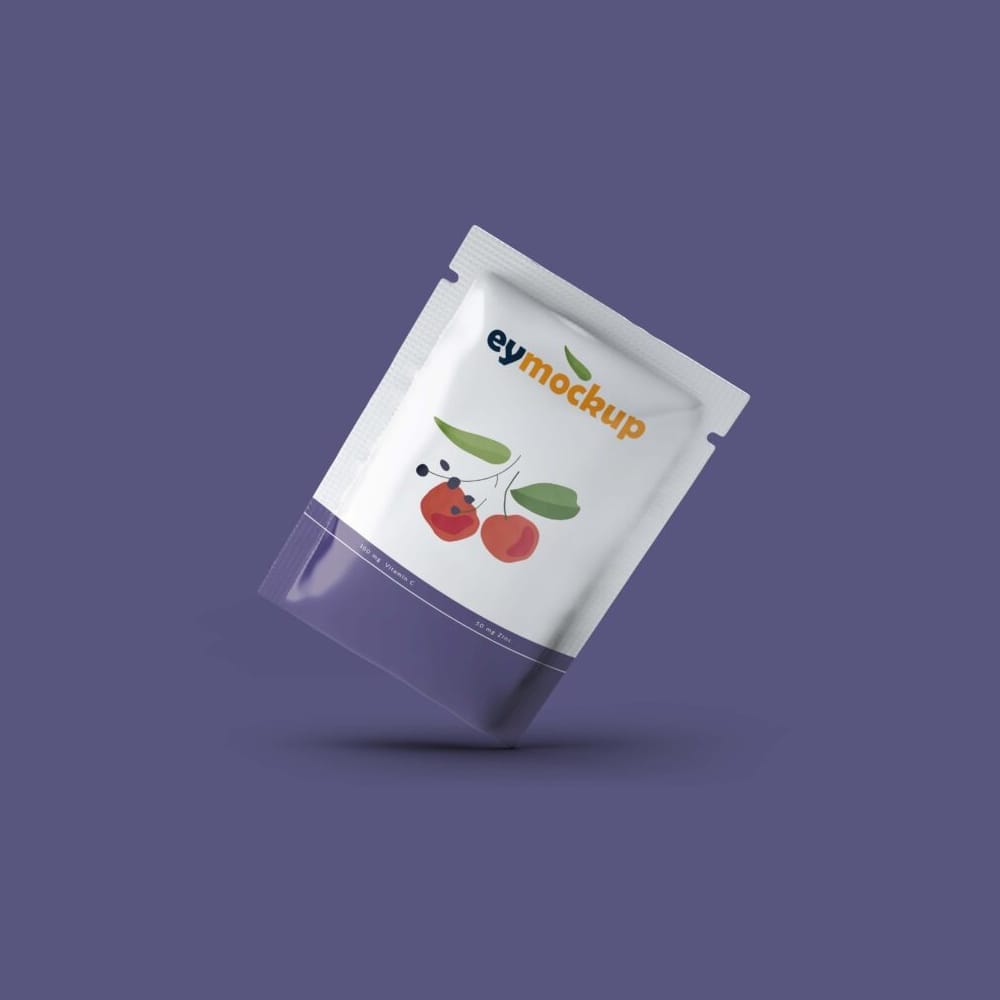 Free Pouch Packaging Mockup PSD