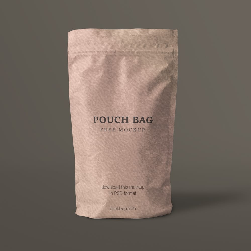 Free Pouch Paper Bag Mockup PSD