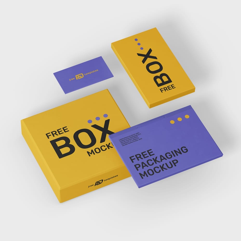Free Realistic Packaging Mockup PSD