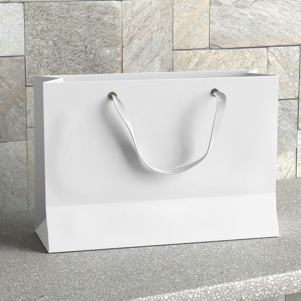 Free Recycled Paper Shopping Bag Mockup PSD