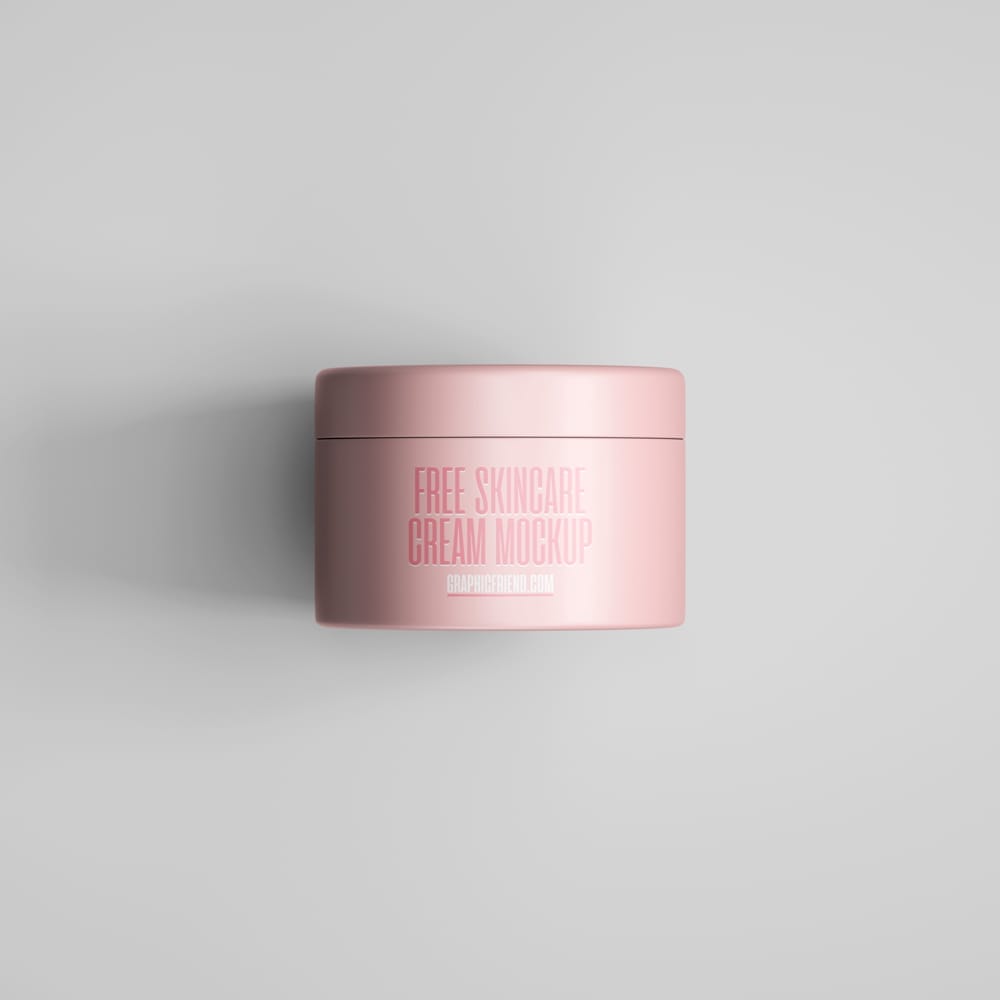Free Skincare Cream Mockup PSD