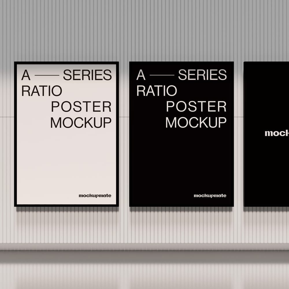 Free Street Poster Mockup Template PSD