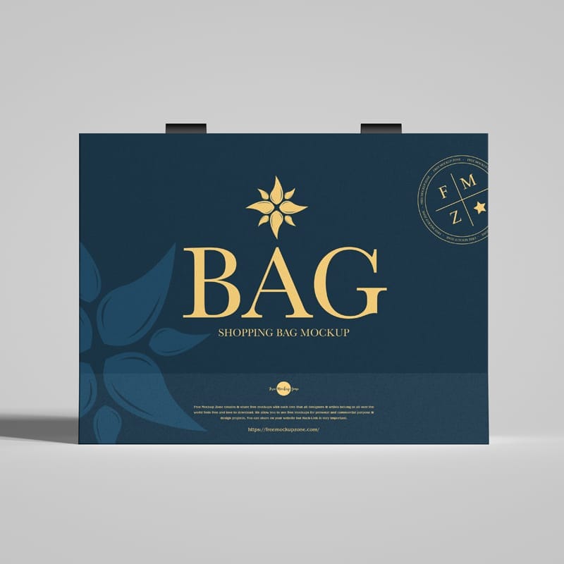 Front Shopping Bag Mockup PSD