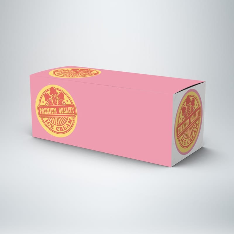 Ice Cream Box Mockup PSD
