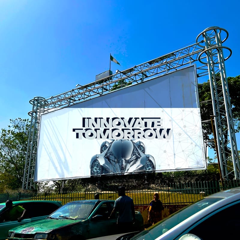 Innovate Tomorrow Banner Mockup PSD