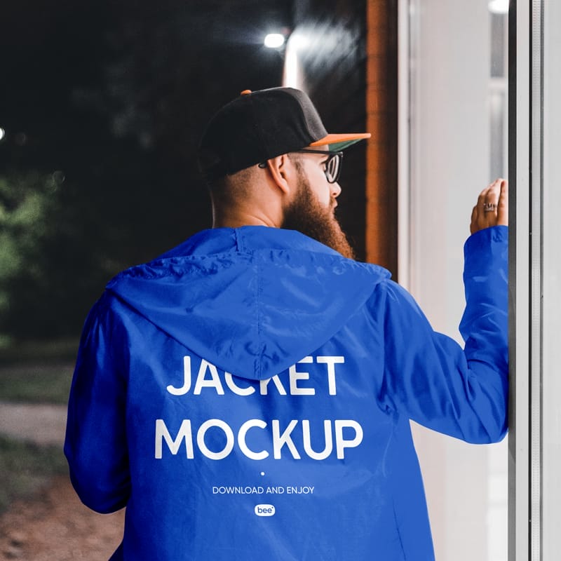 Jacket Back View Mockup