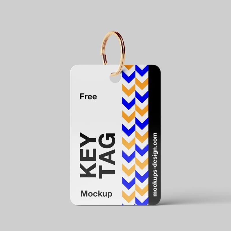 Key Tag Mockup PSD