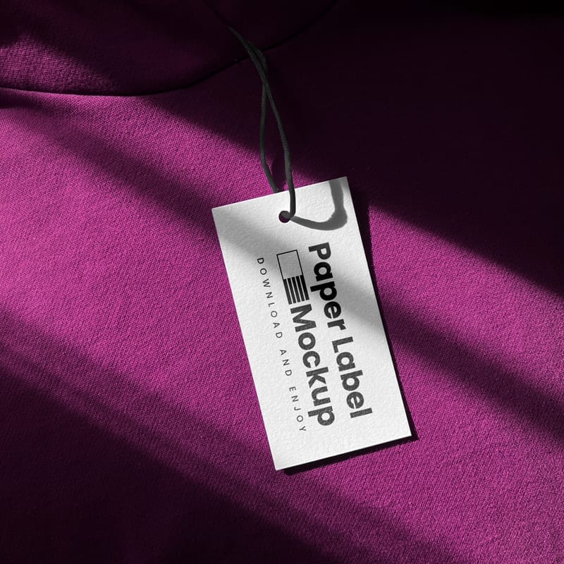 Label on Hoodie Mockup PSD