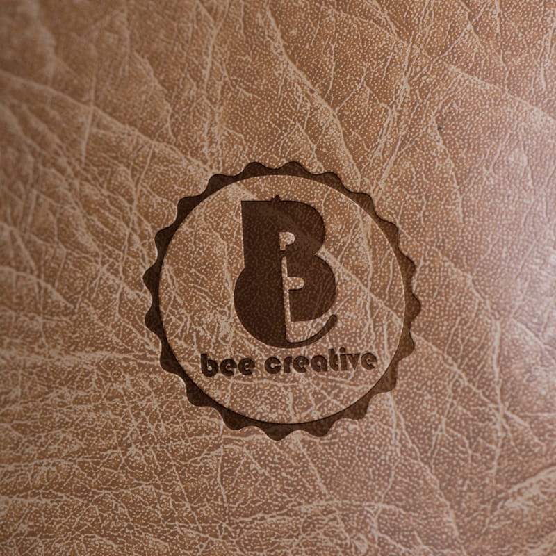 Leather Logo Mockups PSD