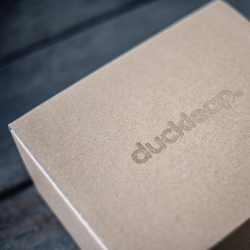 Logo On a Cardboard Box Mockup PSD