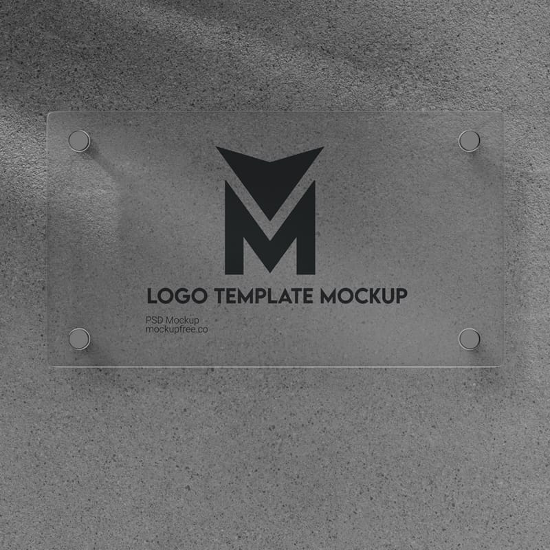 Free Logo Template Mockup PSD
