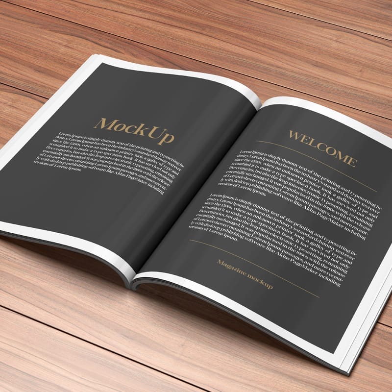 Magazine Mockup Template PSD