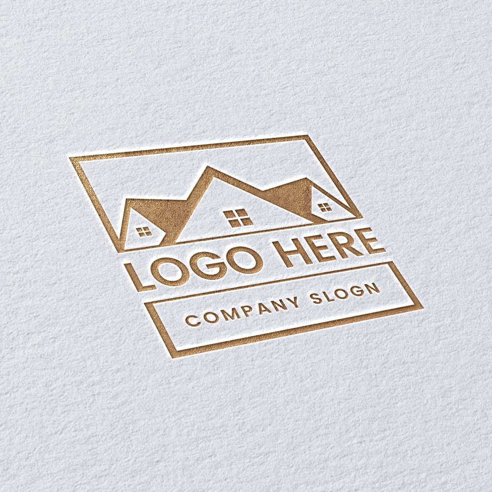 Natural White Paper Logo Mockup PSD