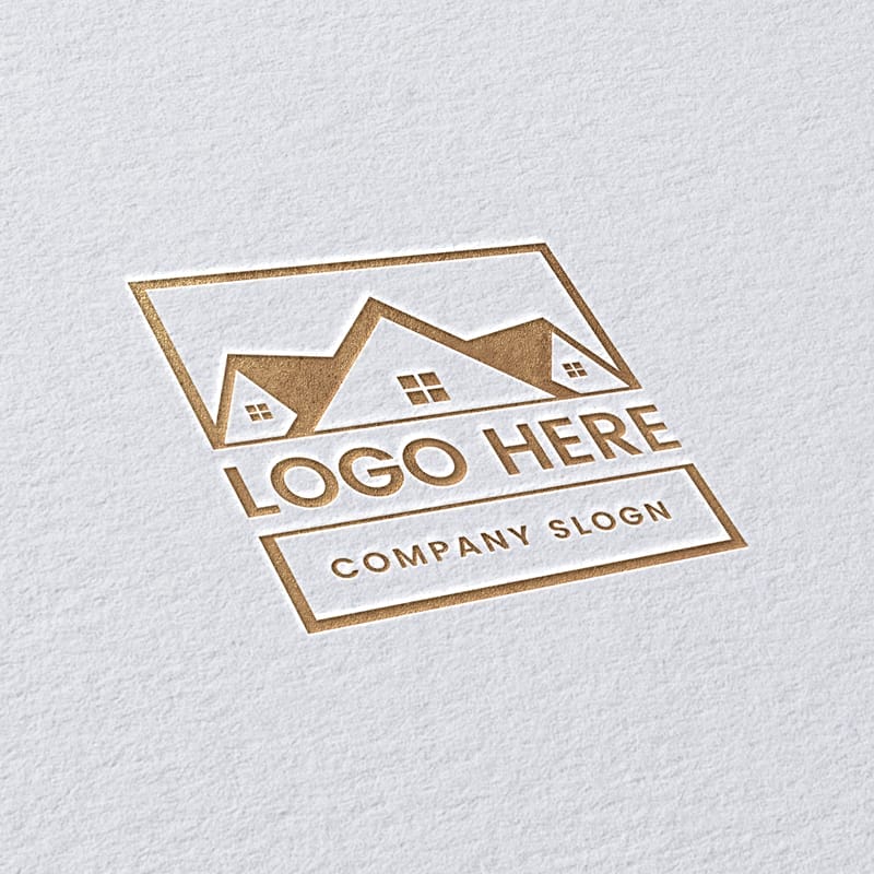 Natural White Paper Logo Mockup