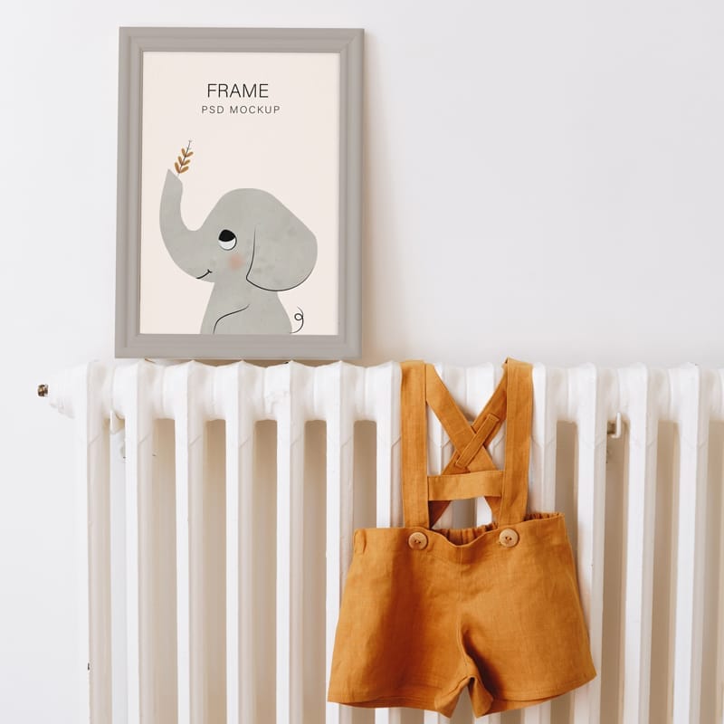 Nursery Frame Mockup PSD